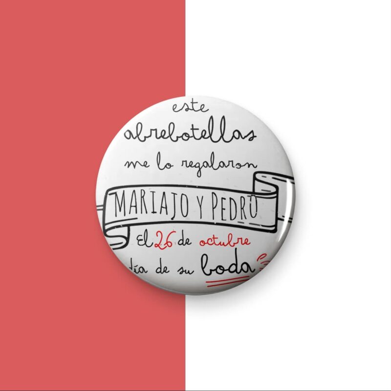 Chapa original para invitados