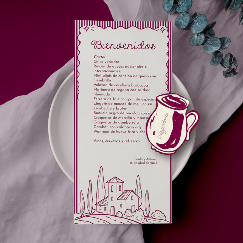 menu personalizado la finca