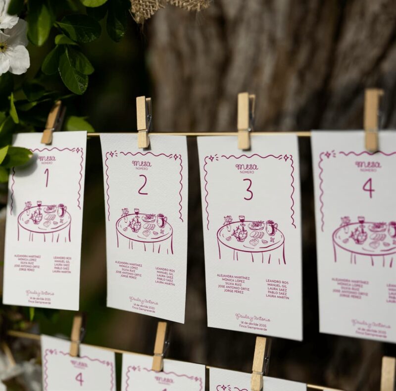 Seating plan personalizad