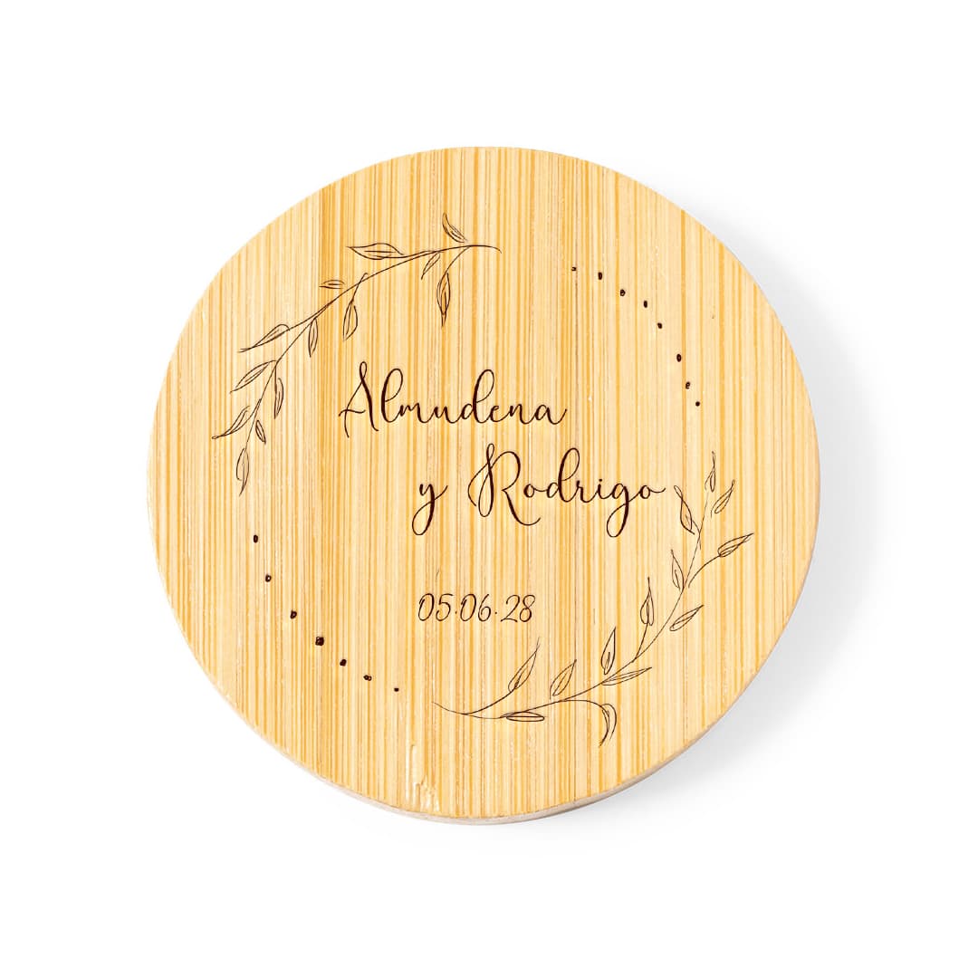 Abridor con imán personalizado para boda
