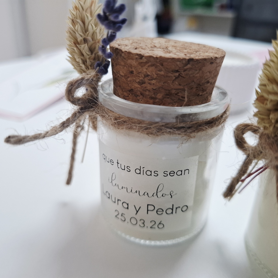 vela artesana lavanda