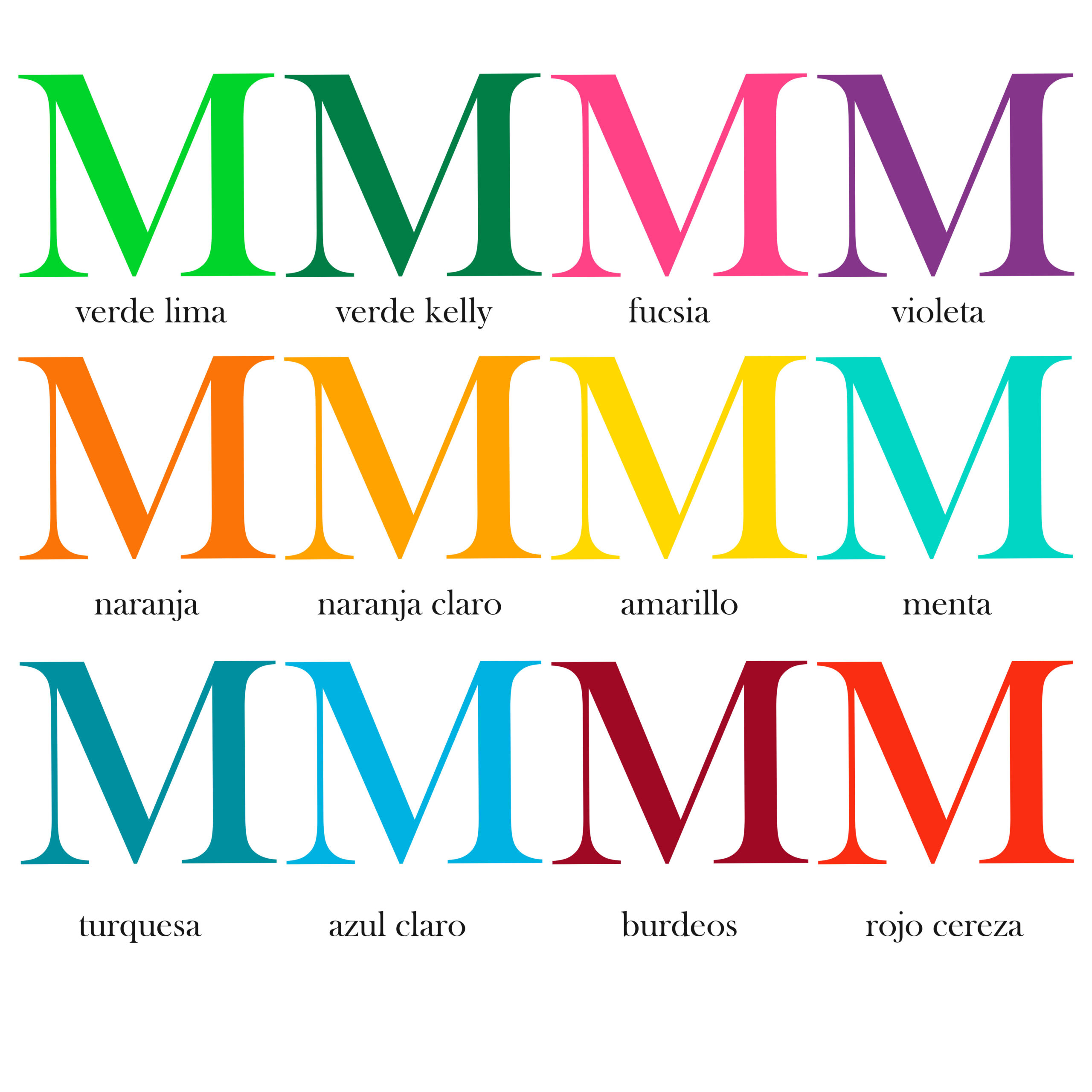 colores disponibles