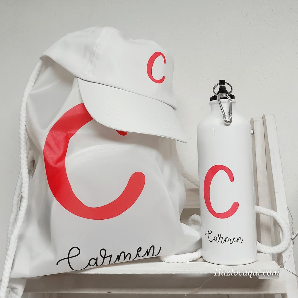Pack Mochila, gorra y botella Personalizada Colores - Imagen 5