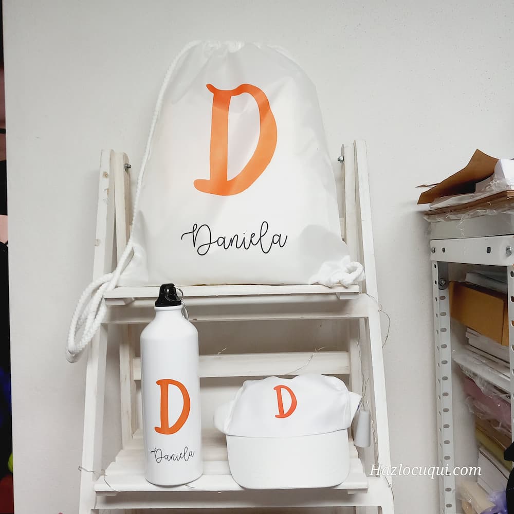 Pack Mochila, gorra y botella Personalizada Colores - Imagen 9