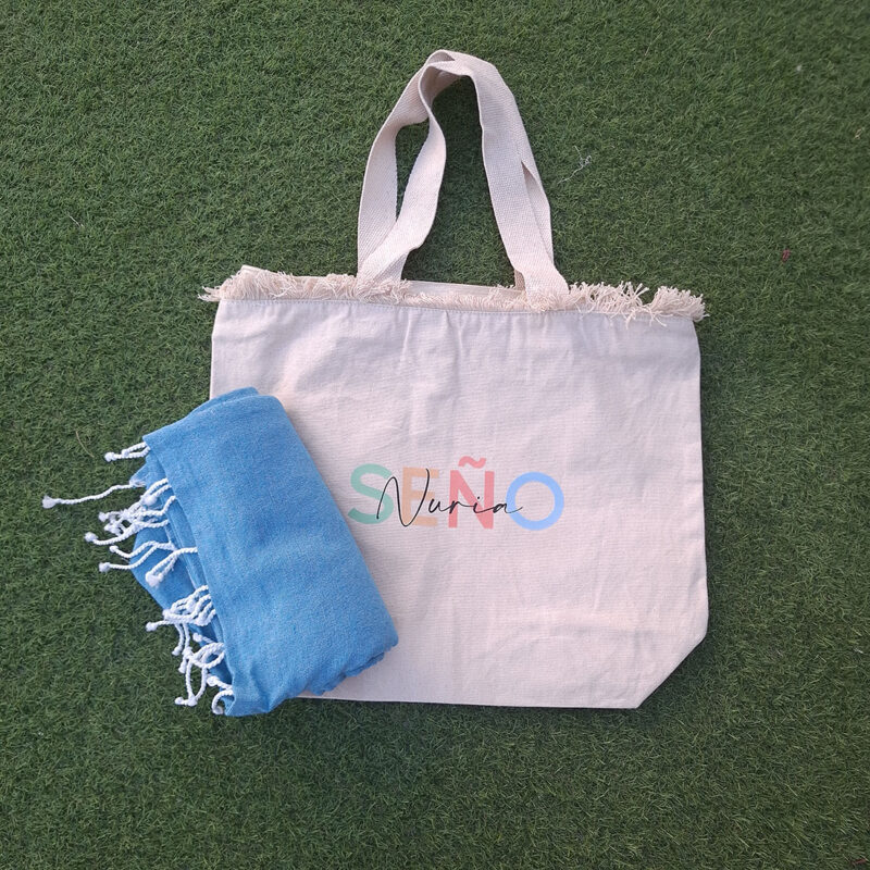 Pack bolsa profes con toalla pareo